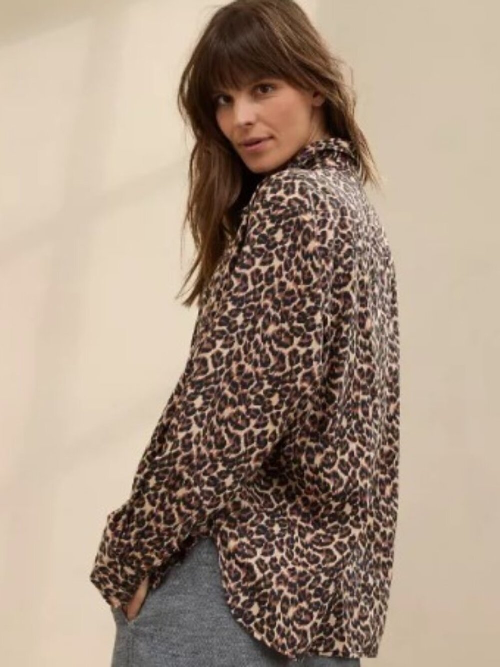 NWT Aerie Off-Duty Flannel Pajama Shirt sz Medium